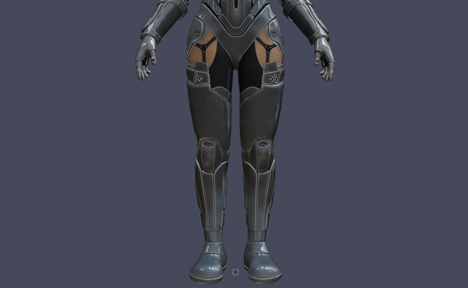 Gril Sci-FI 3D model_15