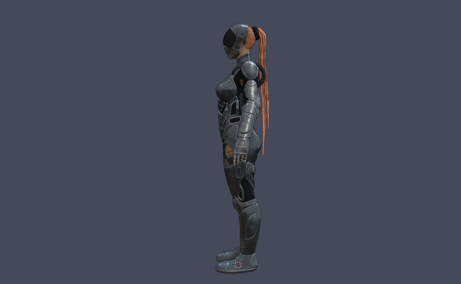 Gril Sci-FI 3D model_9