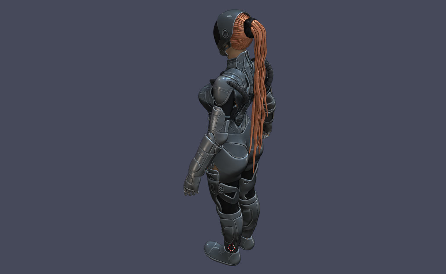 Gril Sci-FI 3D model_12