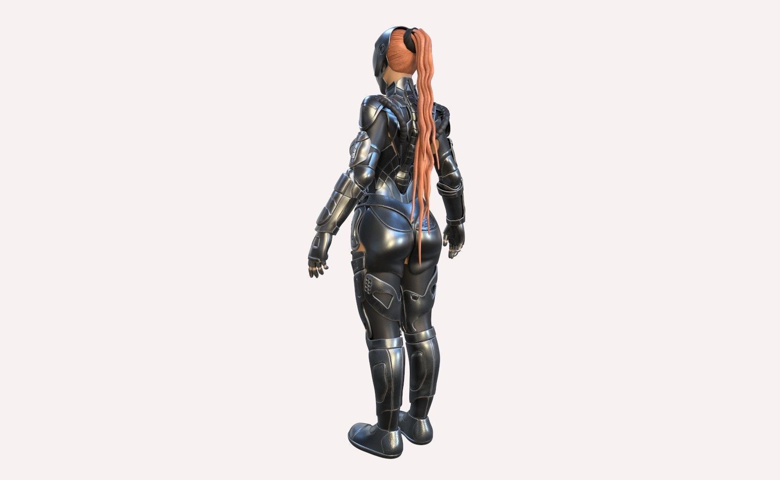 Gril Sci-FI 3D model_3