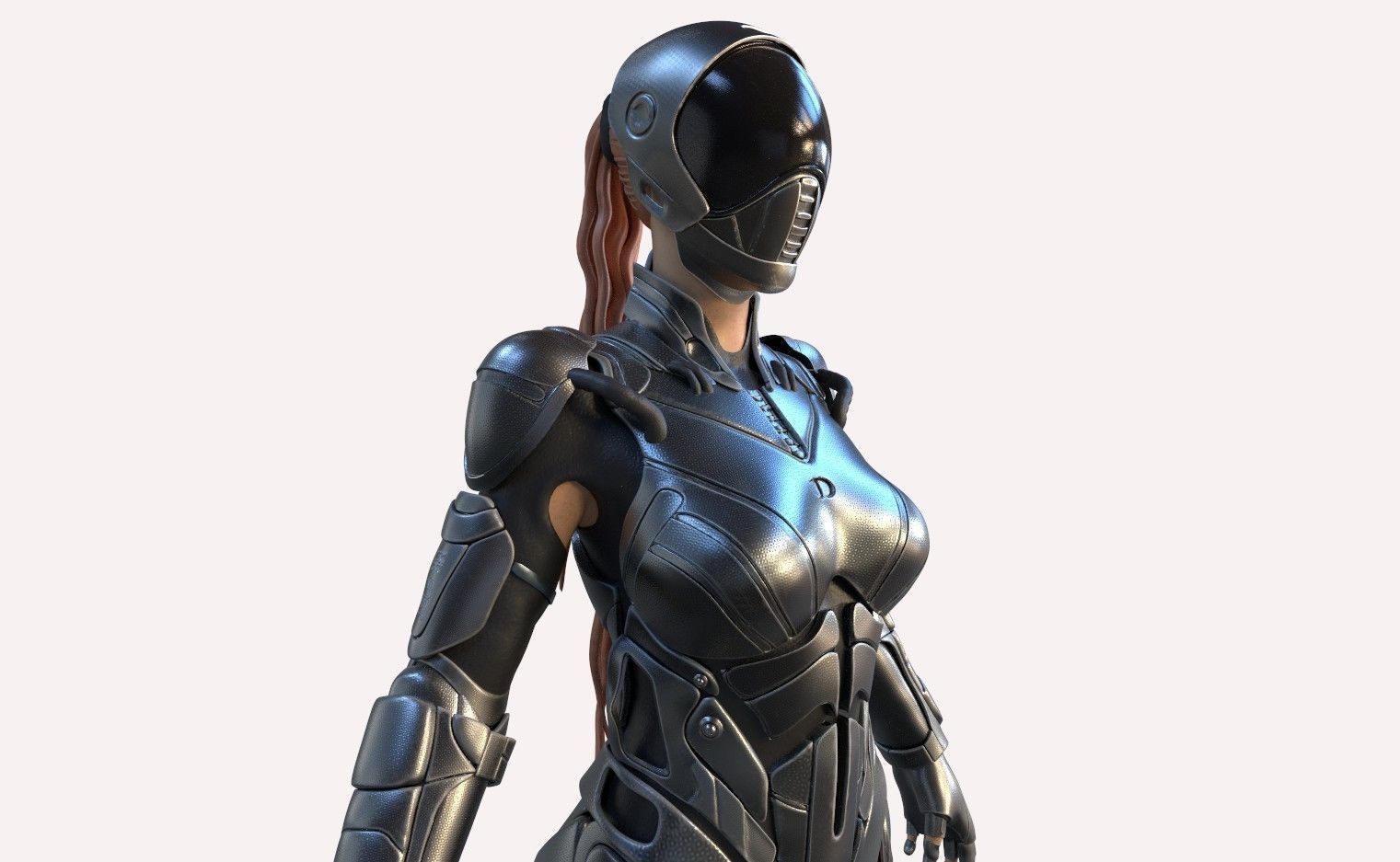 Gril Sci-FI 3D model_5