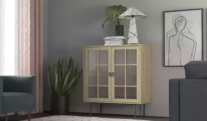Long Island Highboard Low-poly 3D model