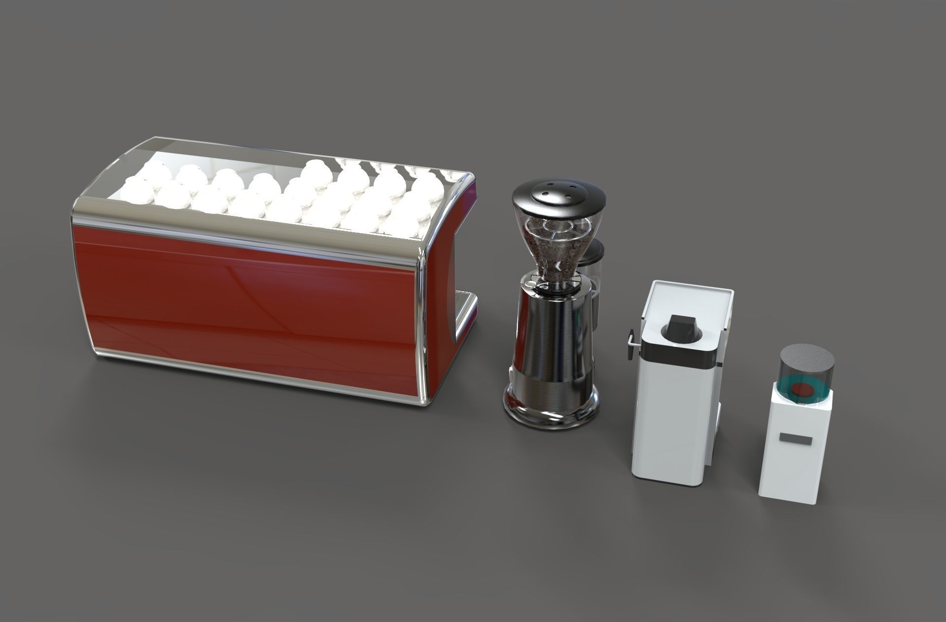 Coffee Grinder maker machine 3d model 3D model_3