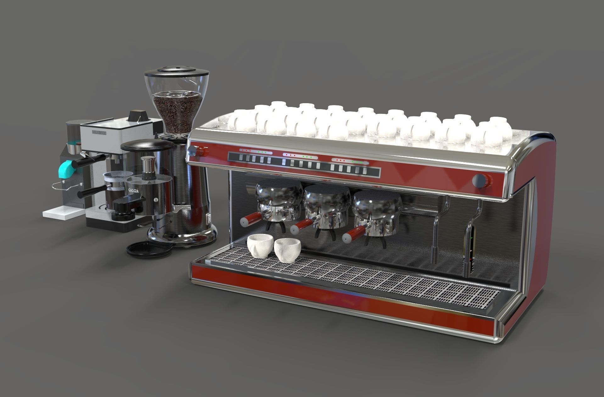 Coffee Grinder maker machine 3d model 3D model_2