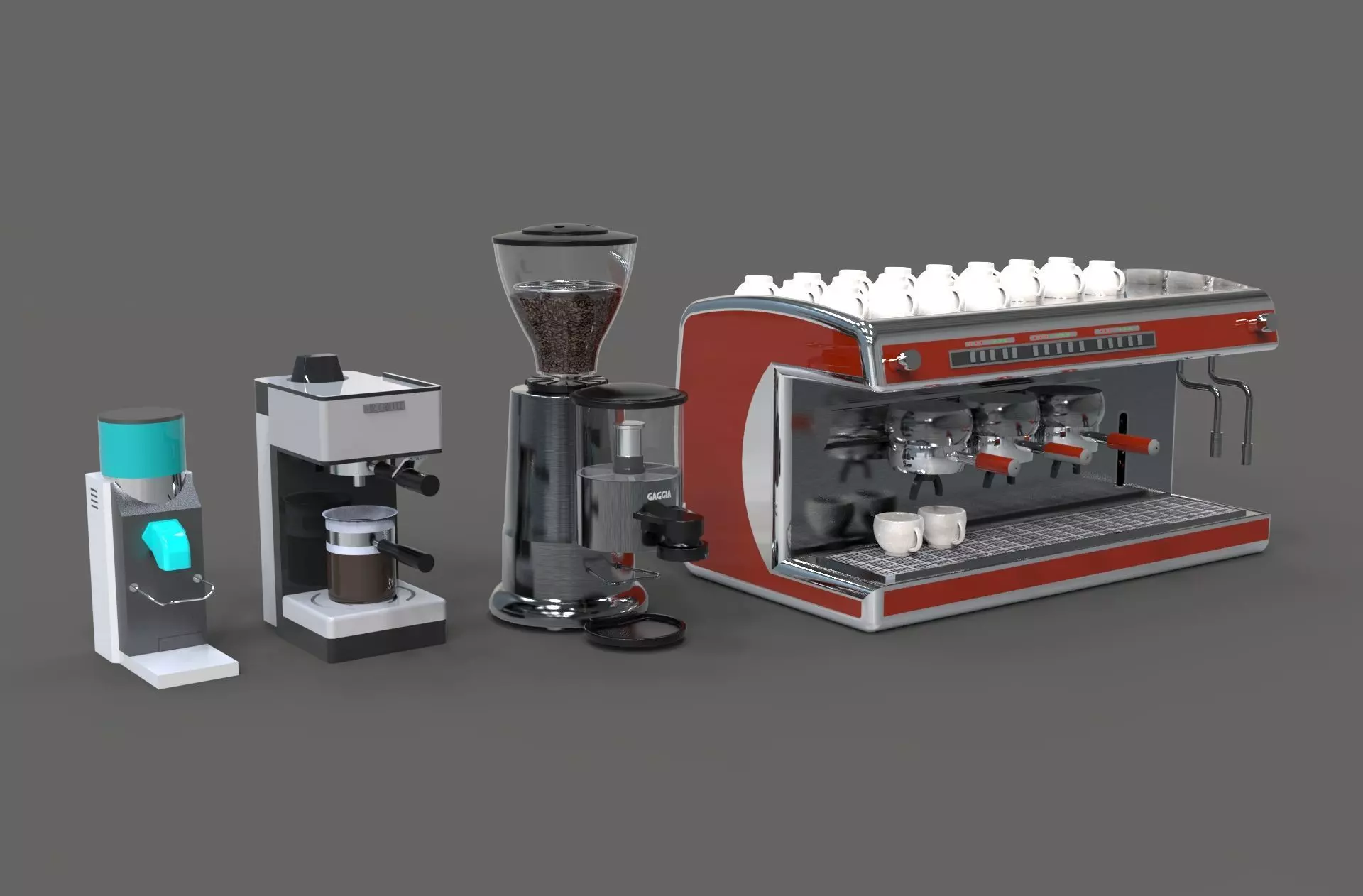 Coffee Grinder maker machine 3d model 3D model_0
