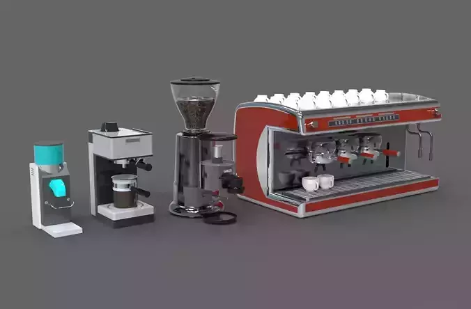 Coffee Grinder maker machine 3d model 3D model