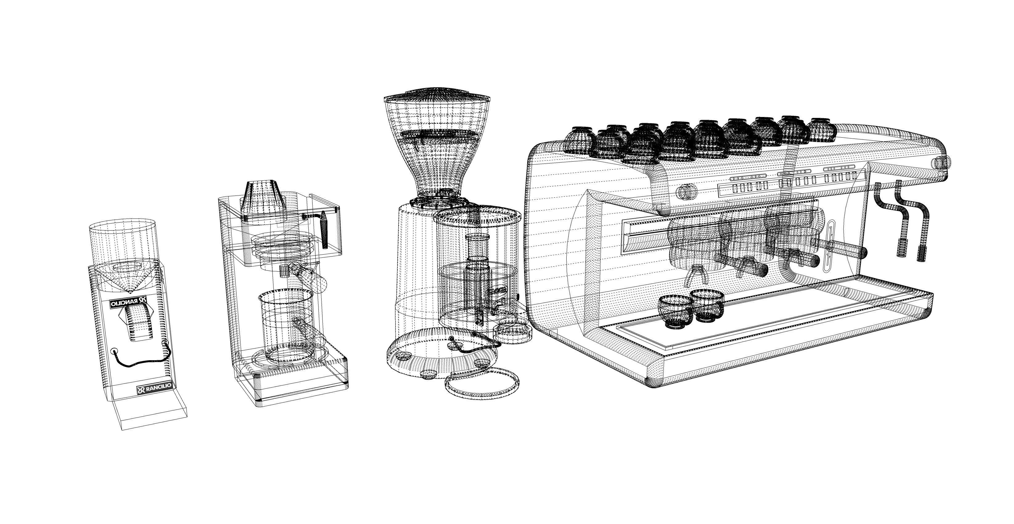 Coffee Grinder maker machine 3d model 3D model_6