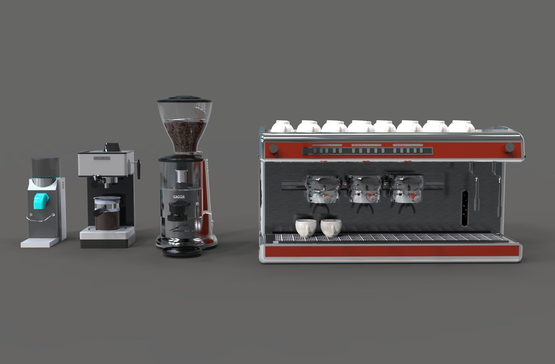 Coffee Grinder maker machine 3d model 3D model_1