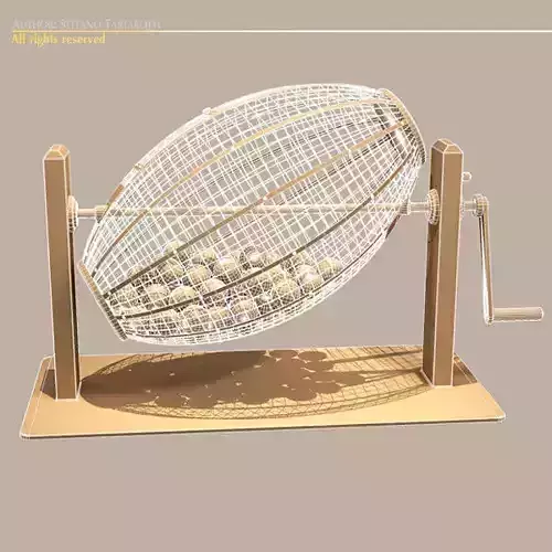 Lottery cage 3D model