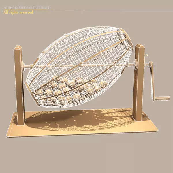 Lottery cage 3D model_0