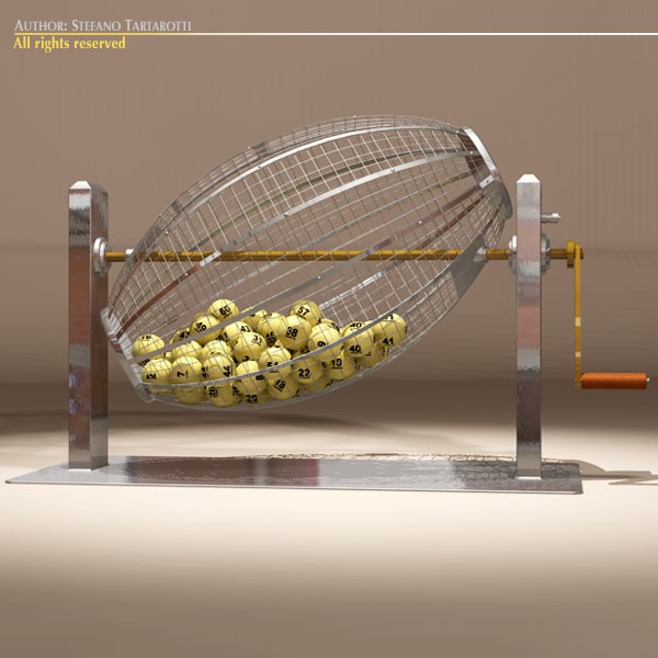 Lottery cage 3D model_1