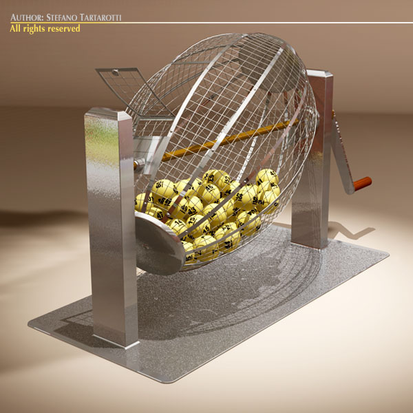 Lottery cage 3D model_4