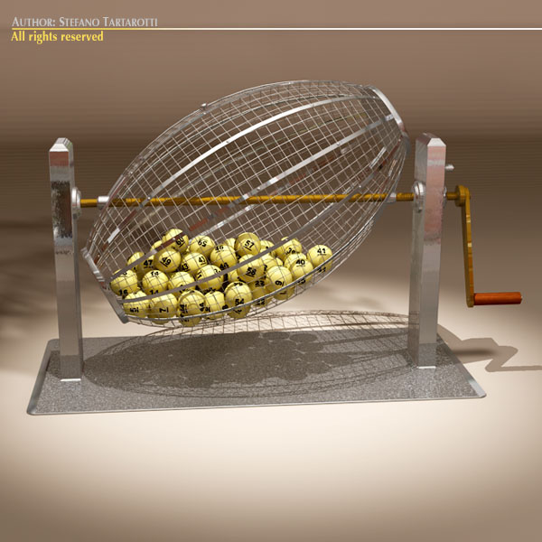 Lottery cage 3D model_3