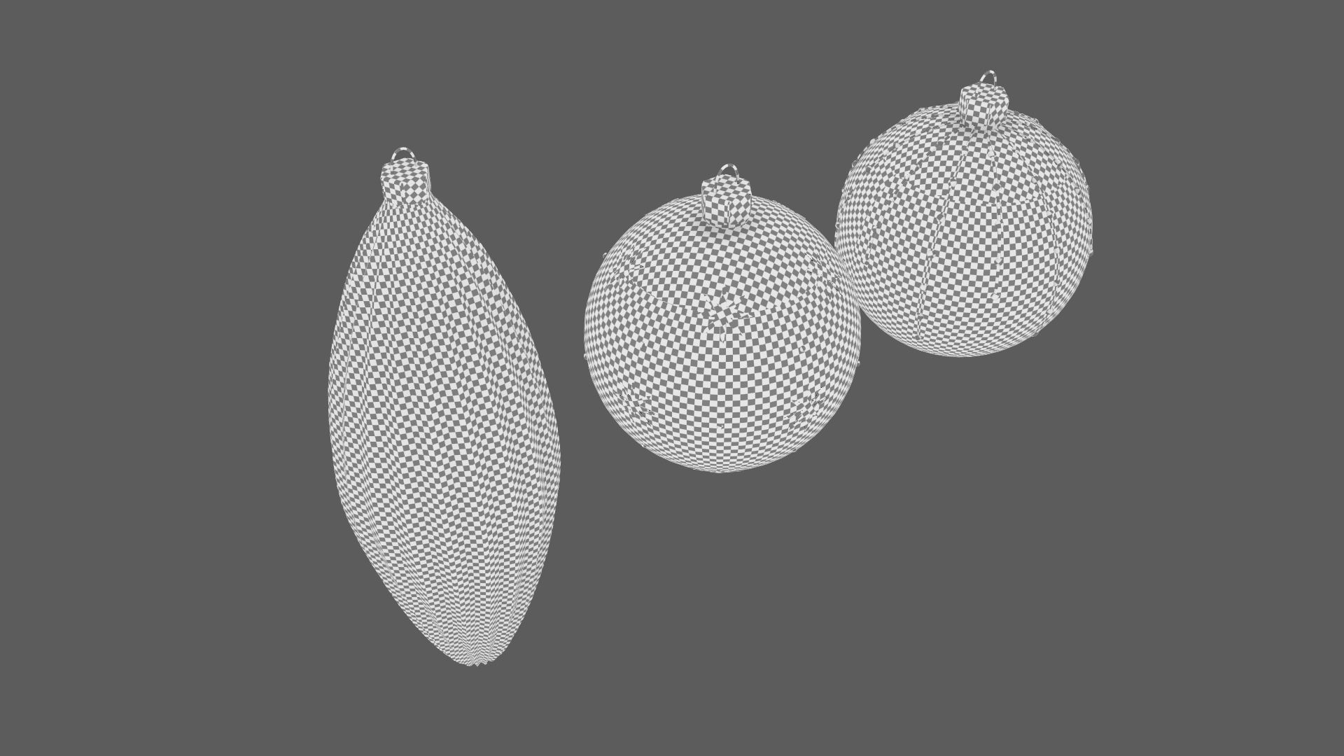 Christmas Tree Ornament Set1 - Green Orange 3D model_11