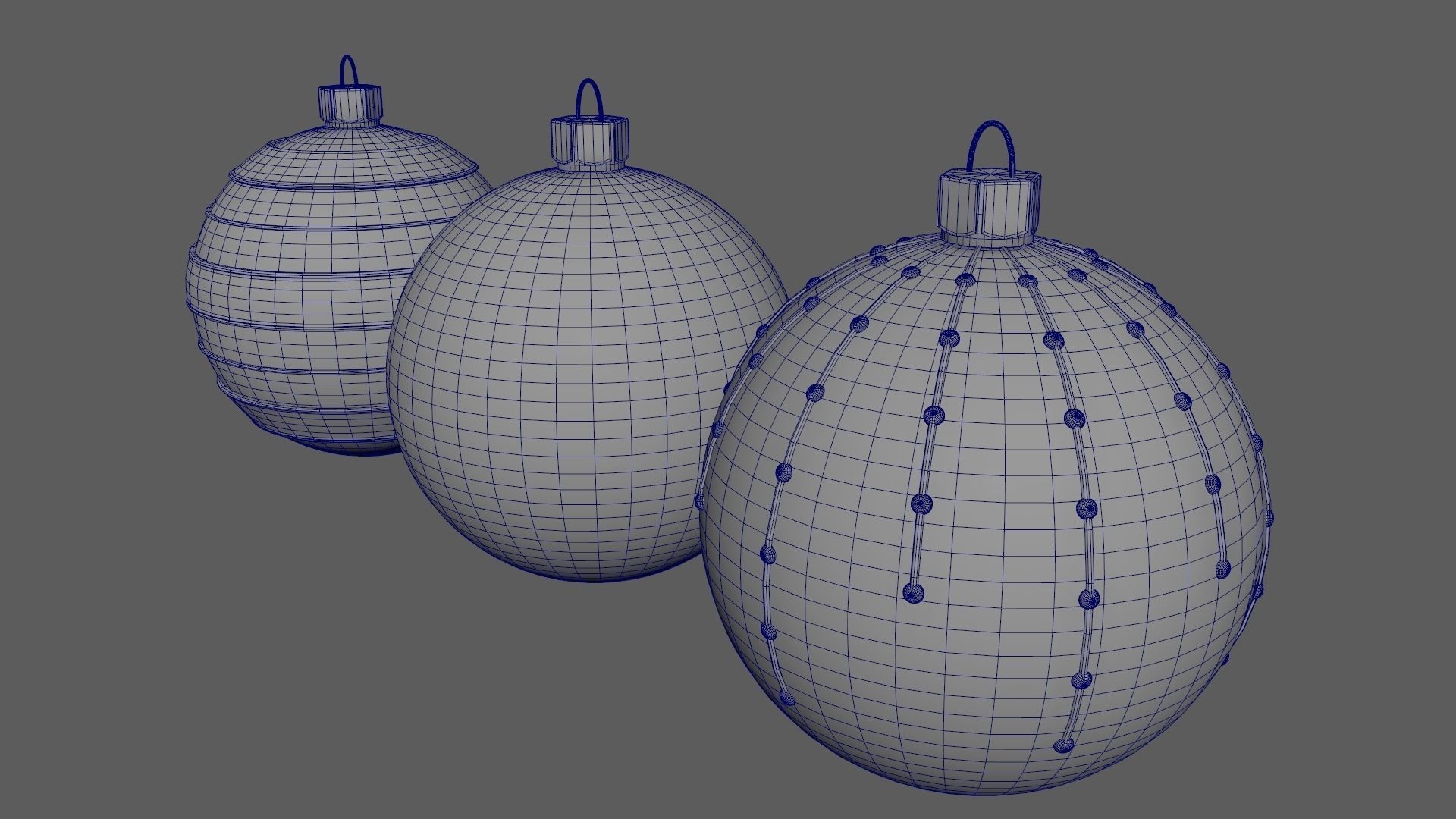 Christmas Tree Ornament Set2 - Green Orange 3D model_20