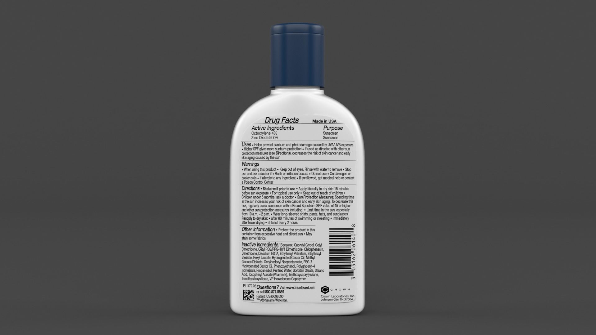 Sunscreen Lotion 3D model_2