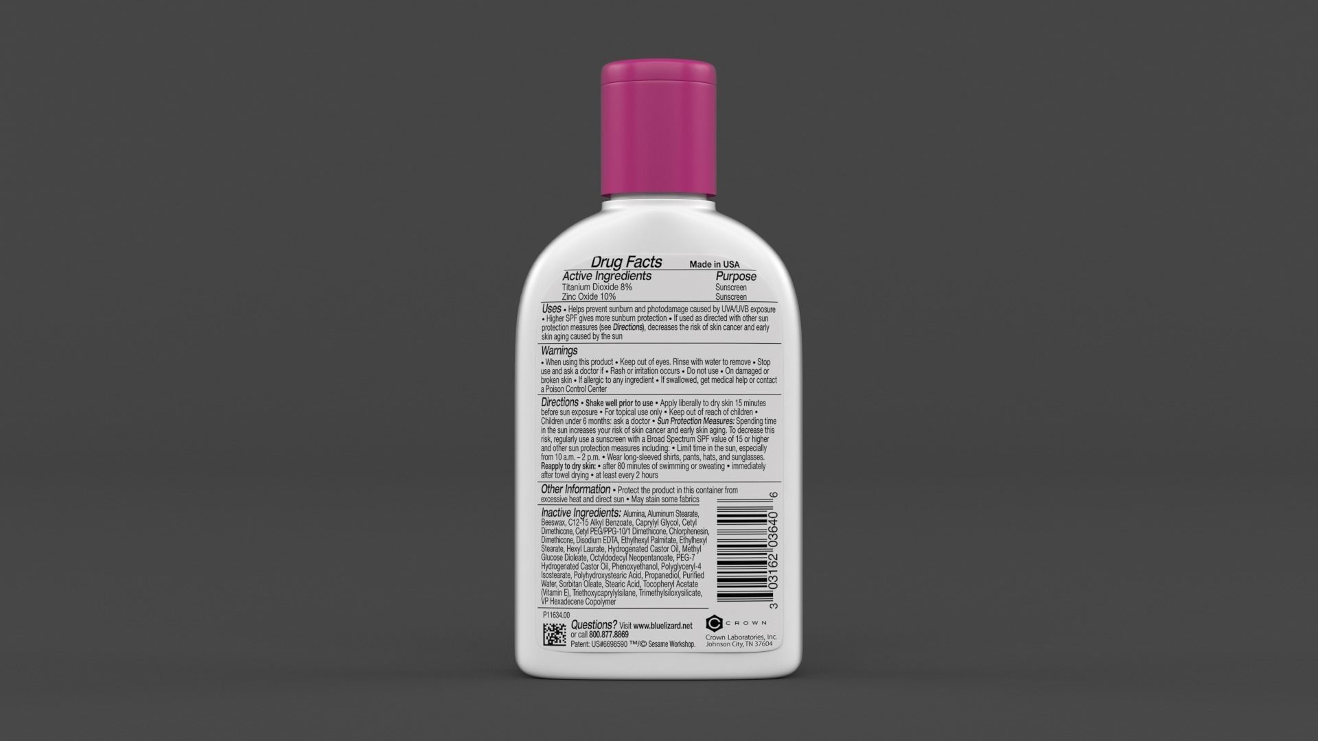 Sunscreen Lotion 3D model_5