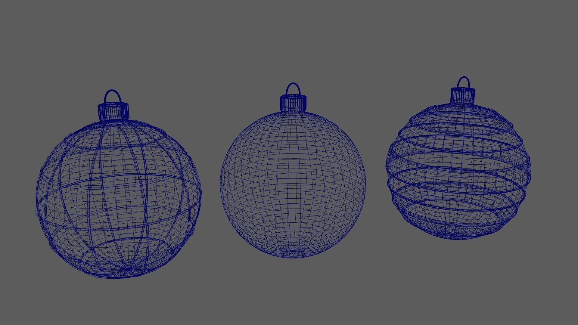 Christmas Tree Ornament Set3 - Green Orange 3D model_13