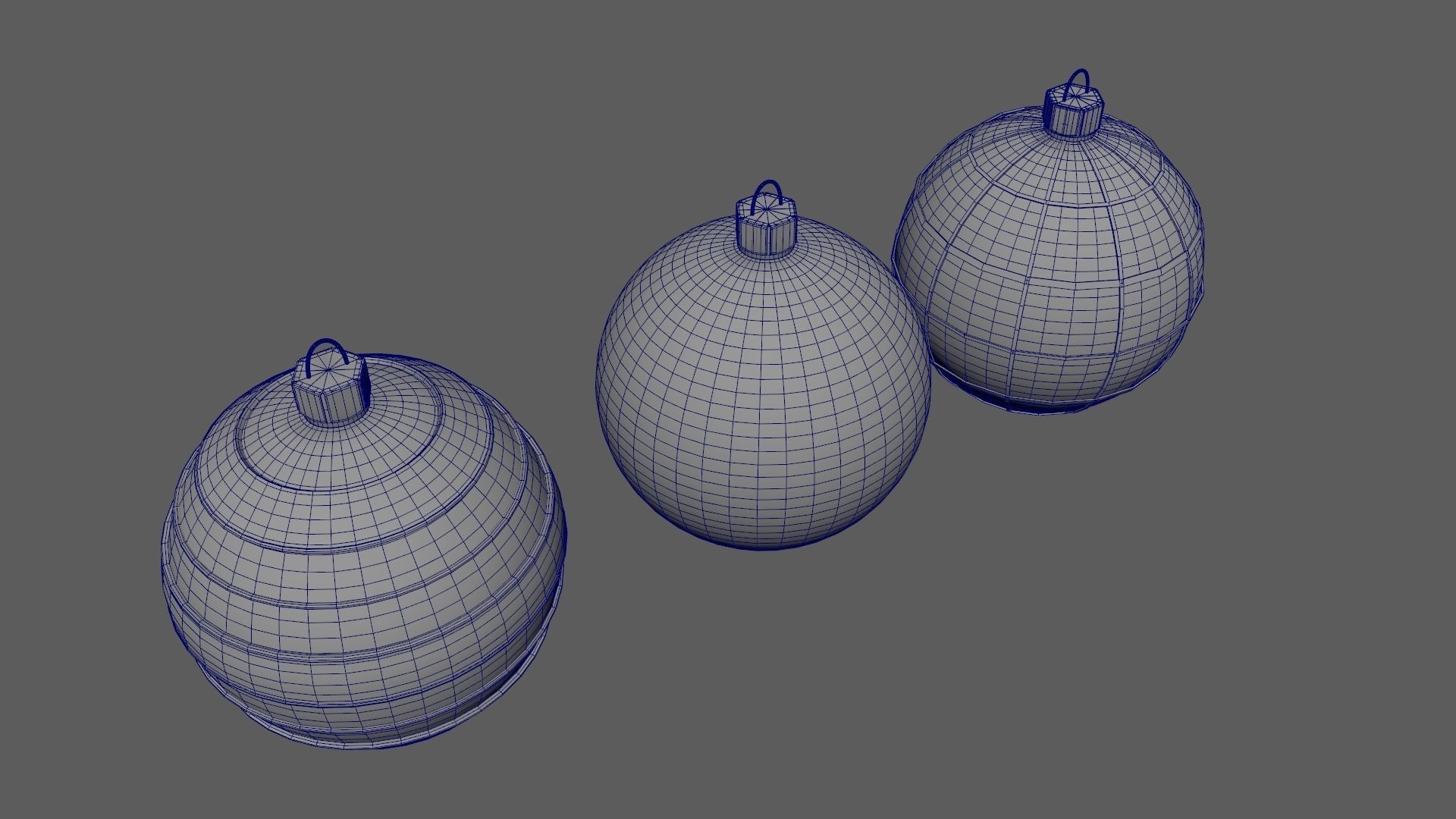 Christmas Tree Ornament Set3 - Green Orange 3D model_19