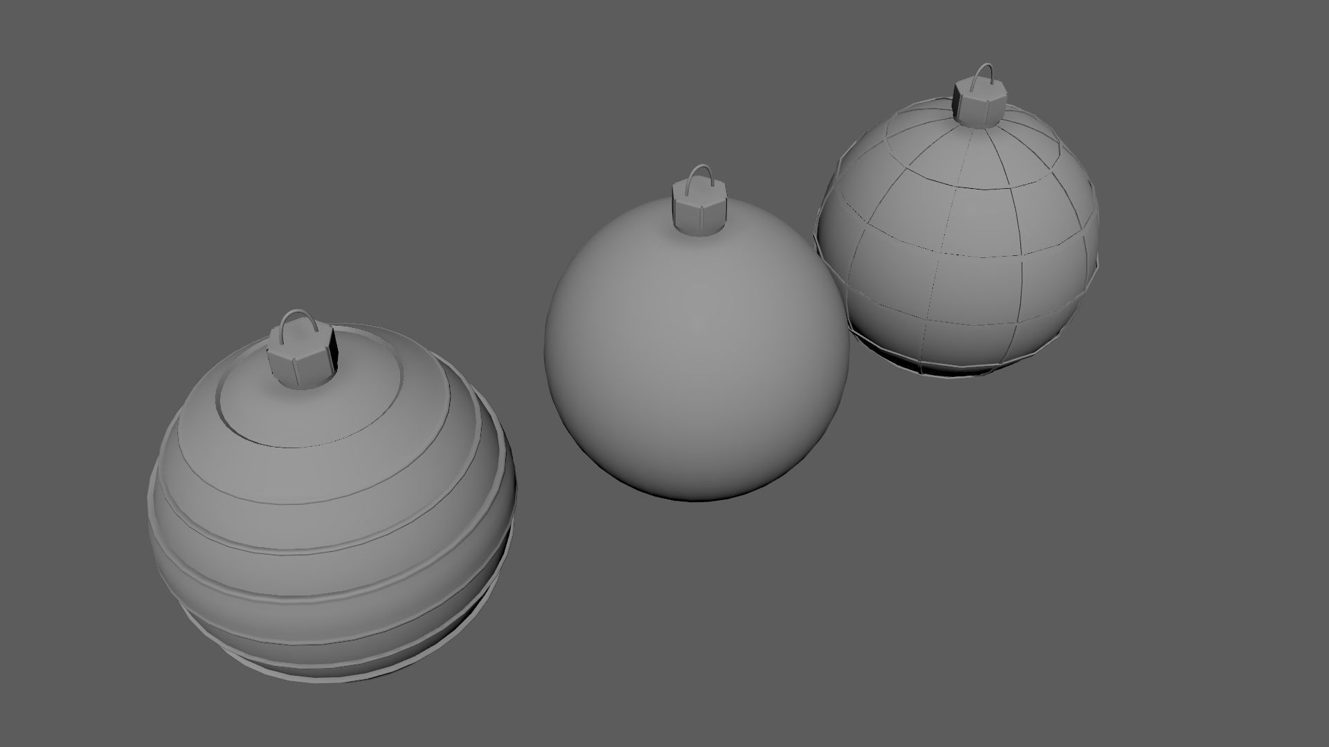 Christmas Tree Ornament Set3 - Green Orange 3D model_7