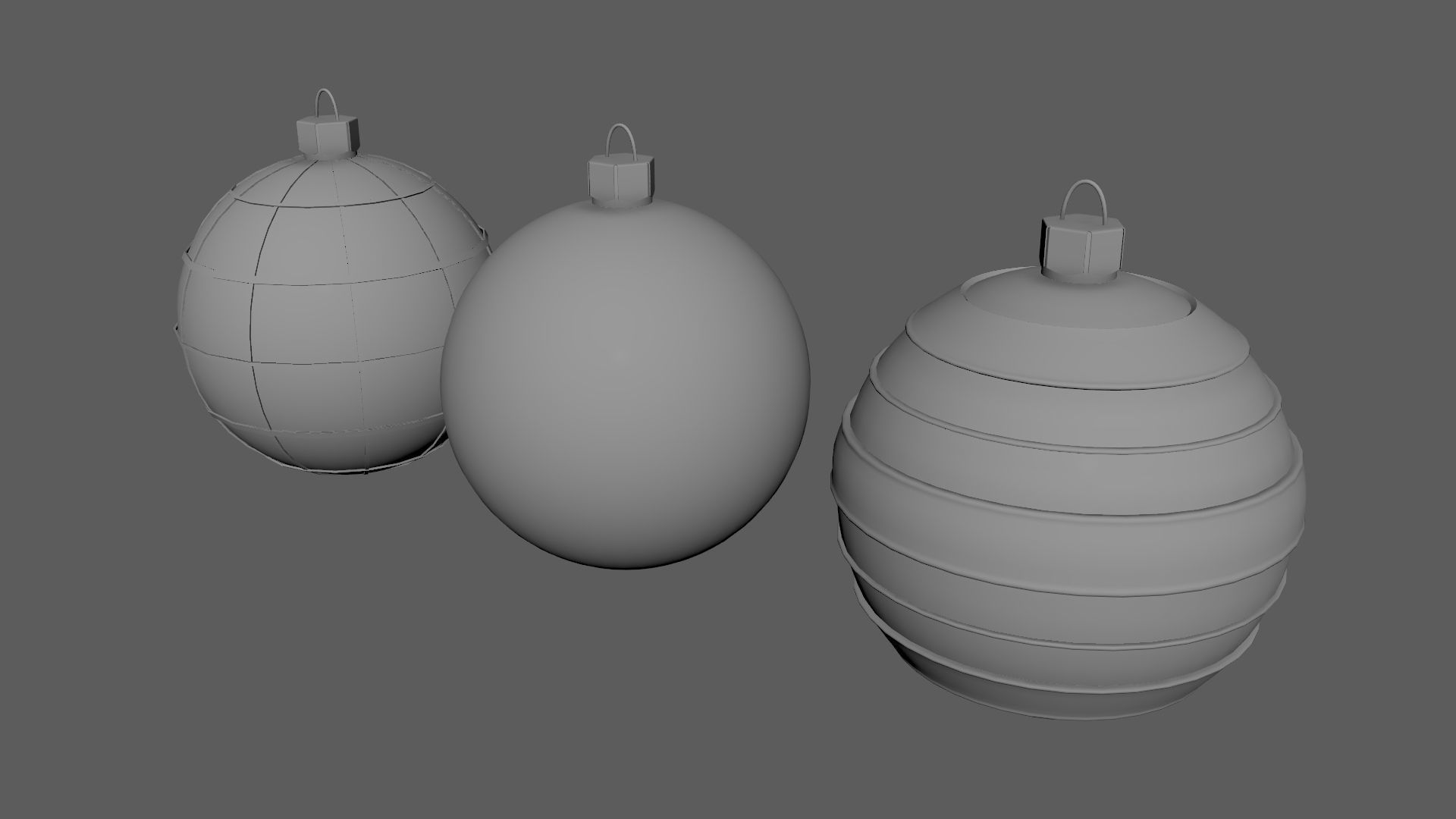 Christmas Tree Ornament Set3 - Green Orange 3D model_6