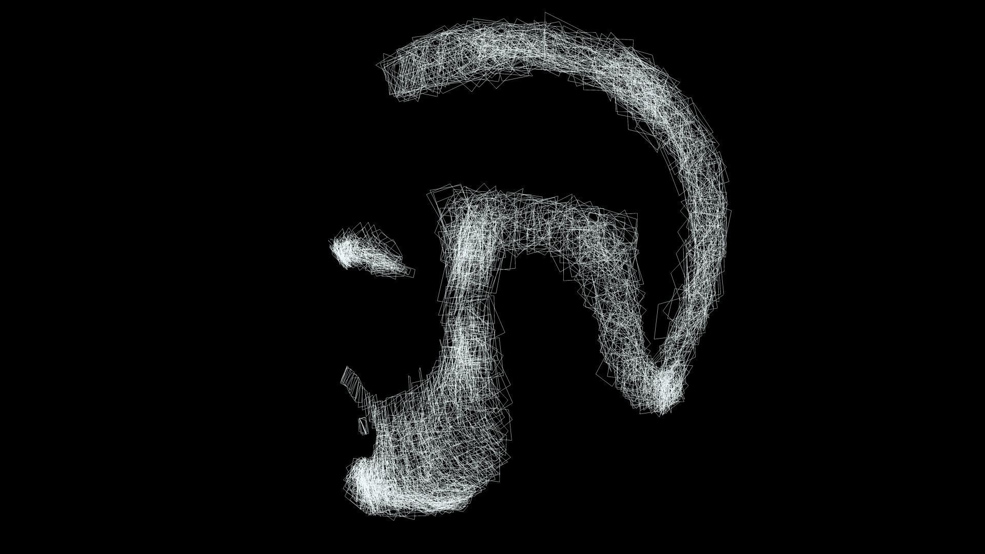 Realistic Male Hairstyle Low-poly 3D model_15