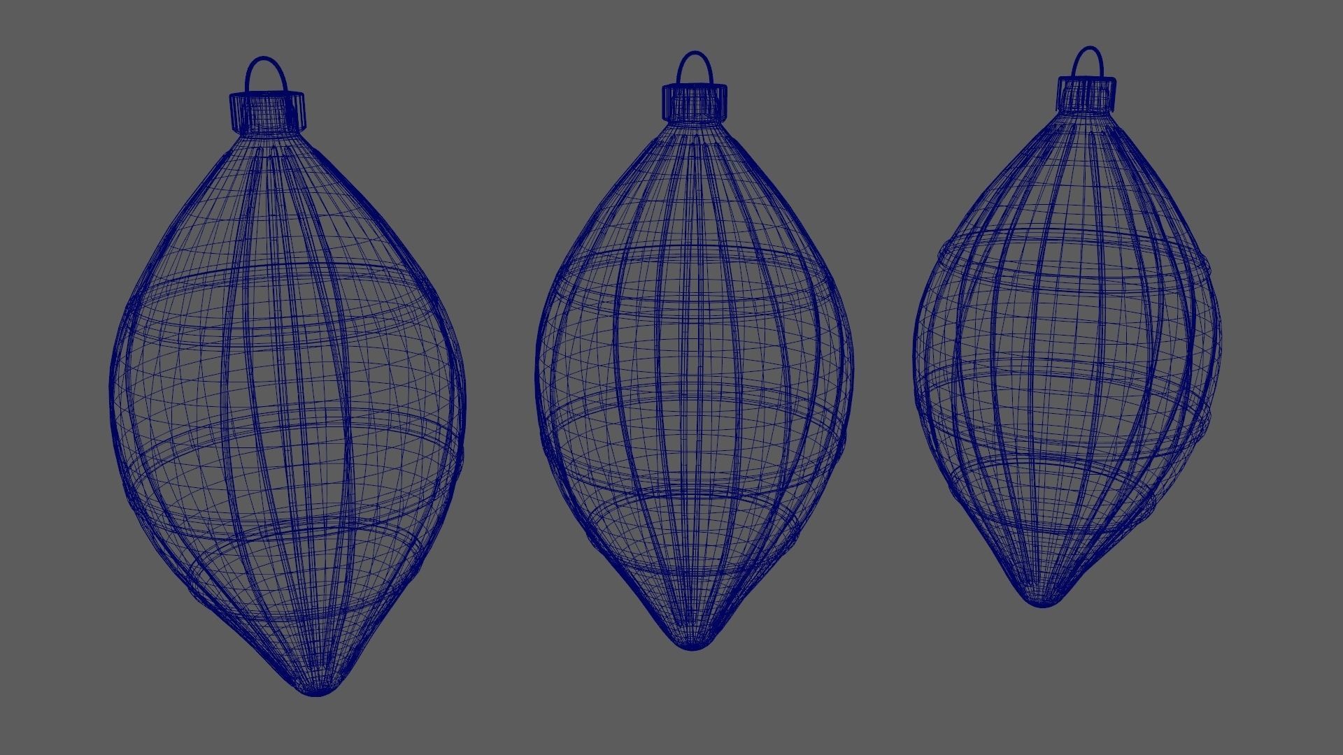 Christmas Tree Ornament Set6 - Green Orange 3D model_13