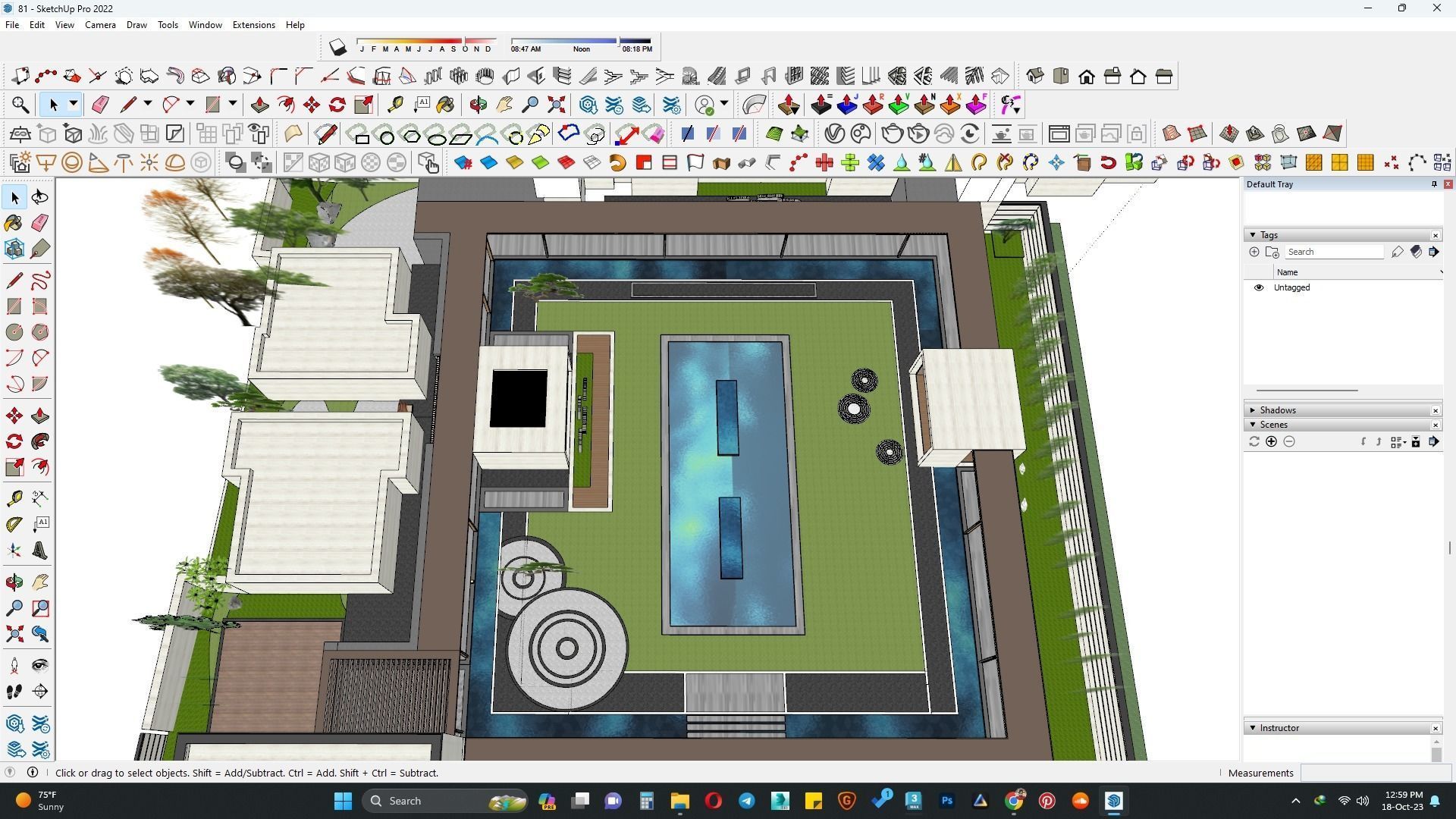 Villa casa 3d model  3D model_7