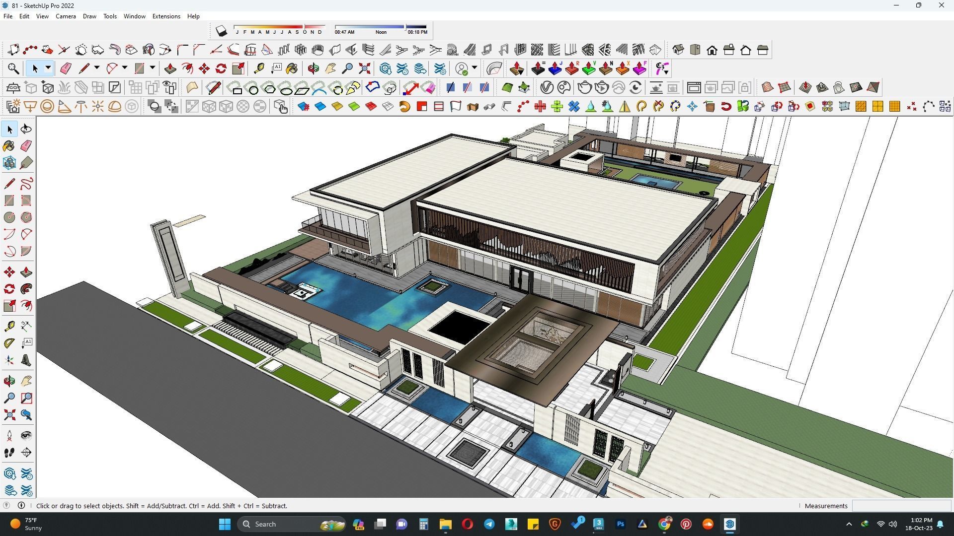Villa casa 3d model  3D model_6