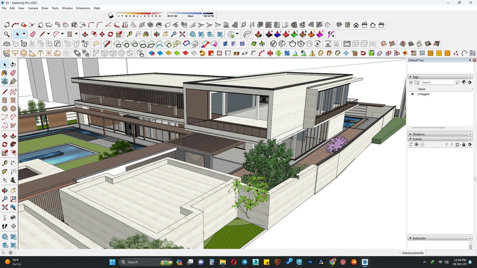 Villa casa 3d model  3D model_8