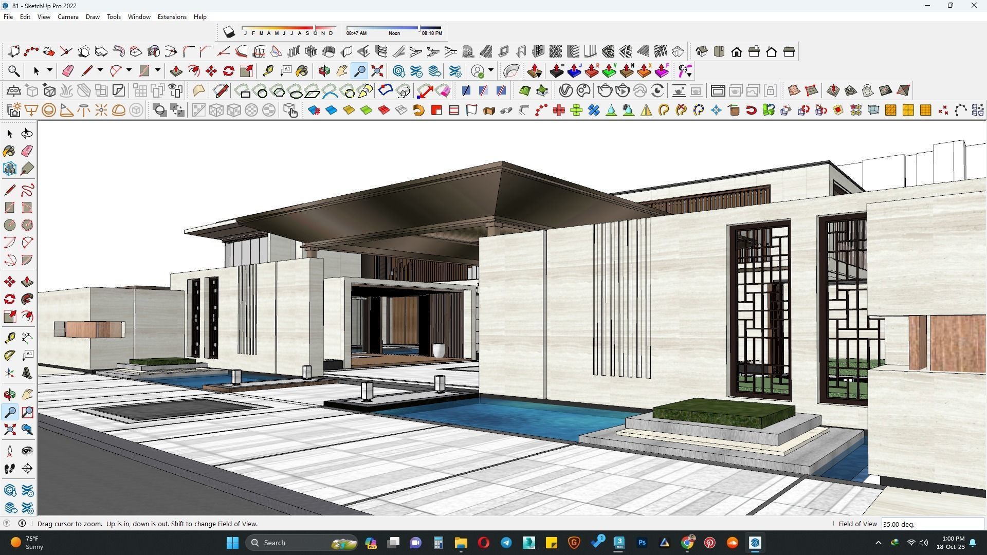 Villa casa 3d model  3D model_10