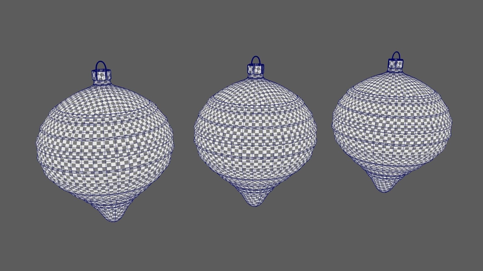 Christmas Tree Ornament Set9 - Green Orange 3D model_9