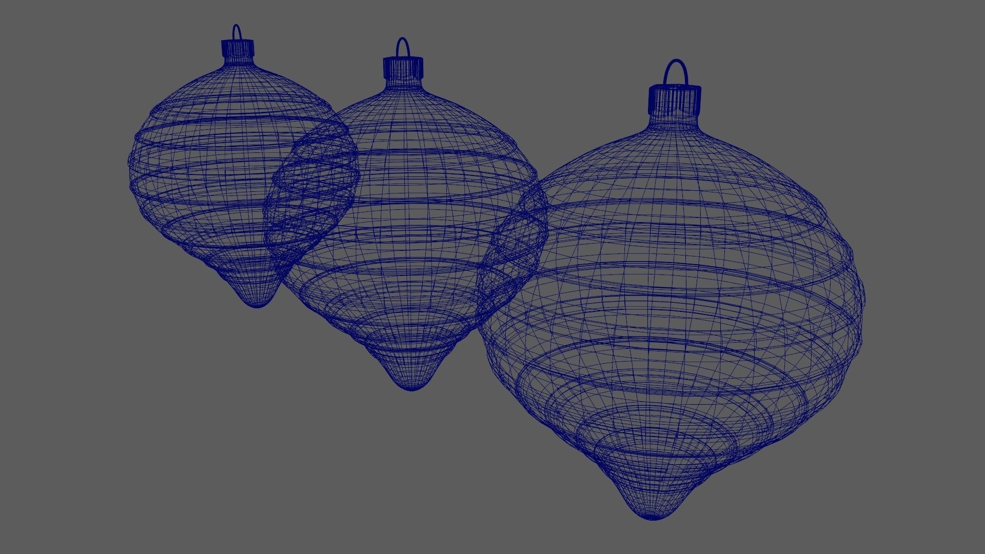 Christmas Tree Ornament Set9 - Green Orange 3D model_16