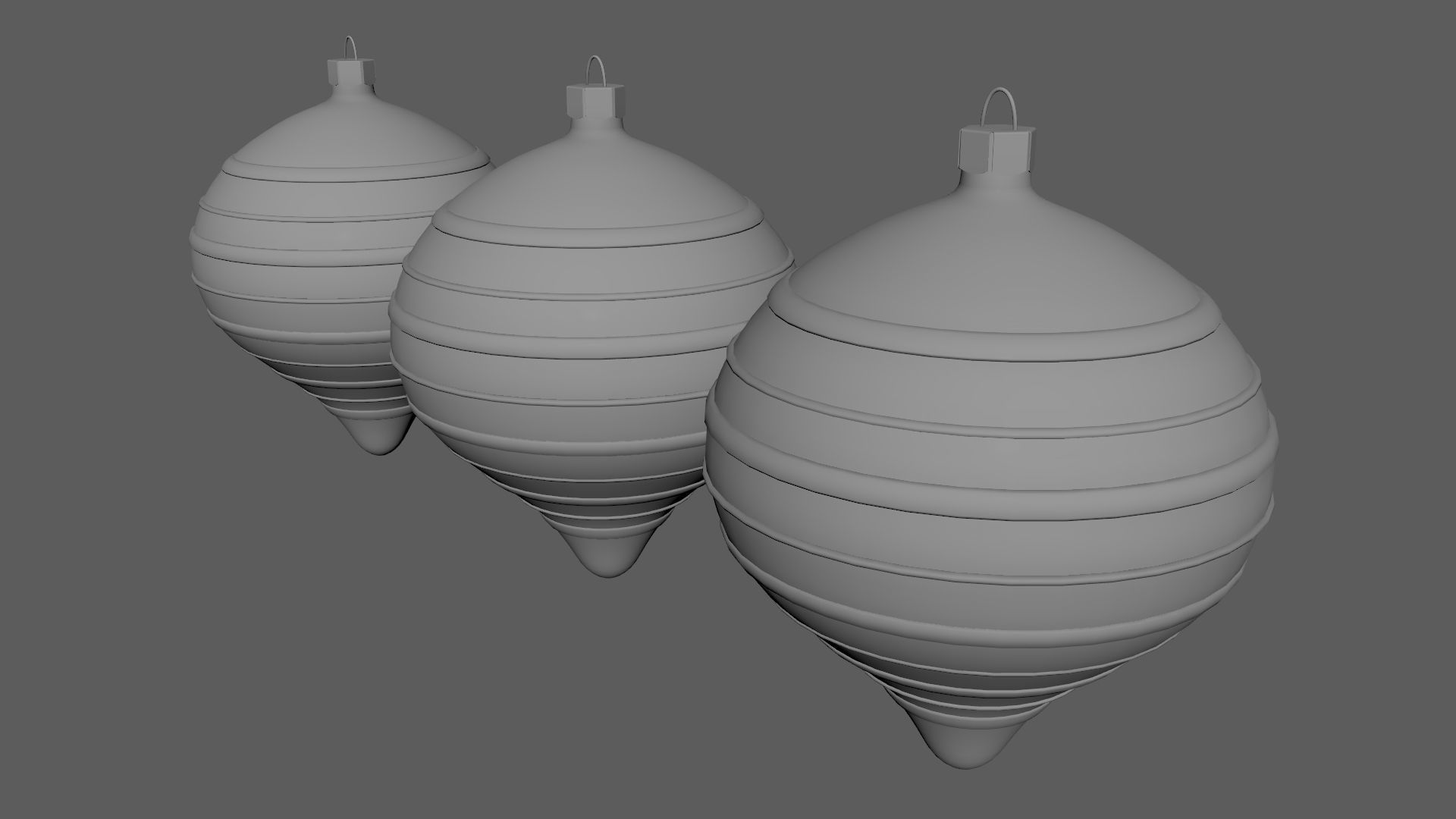 Christmas Tree Ornament Set9 - Green Orange 3D model_8