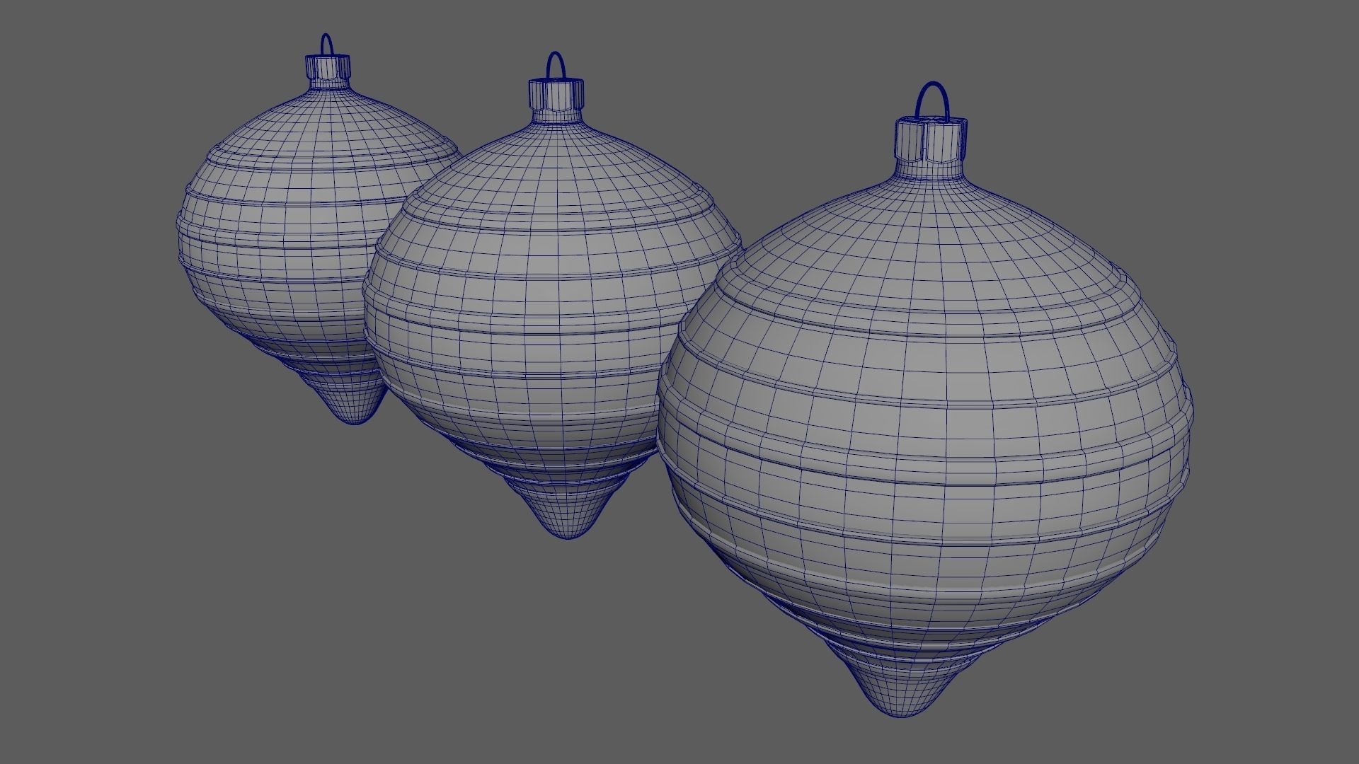 Christmas Tree Ornament Set9 - Green Orange 3D model_20