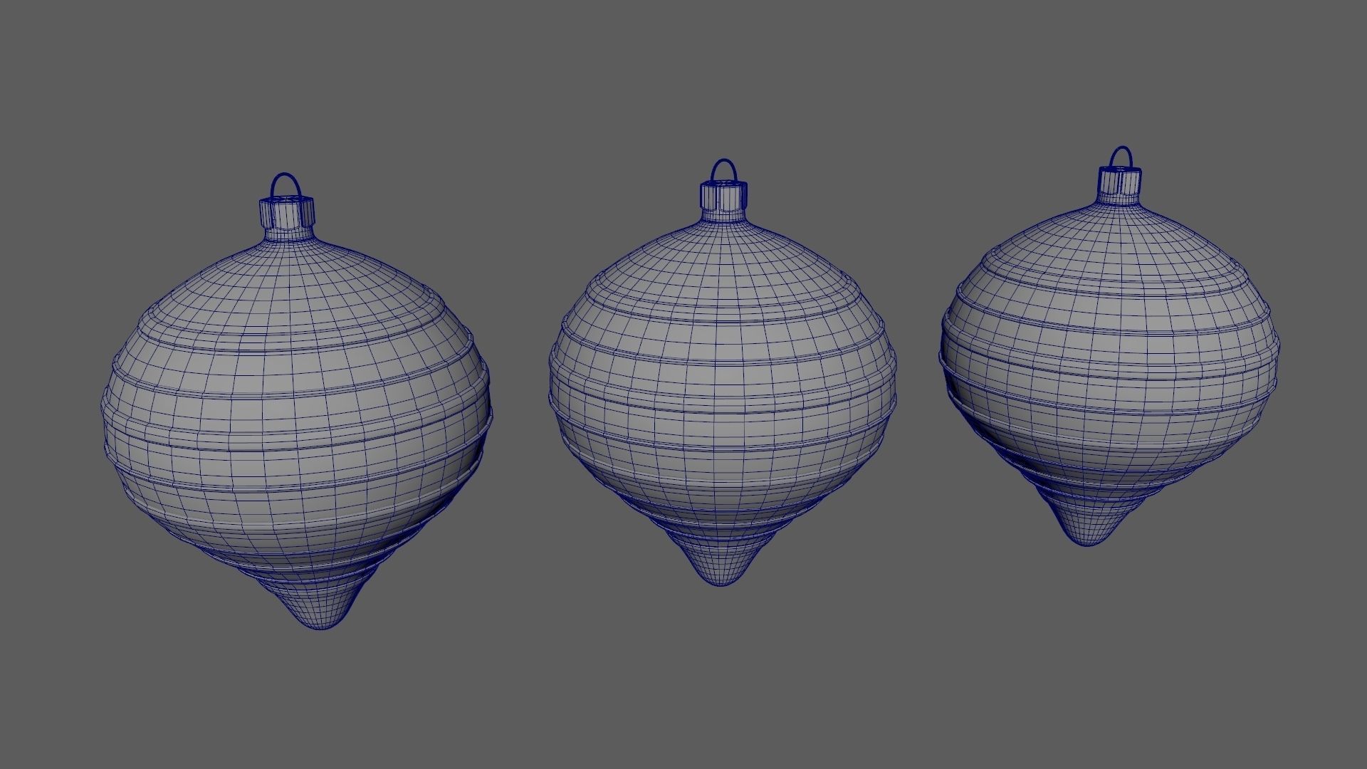 Christmas Tree Ornament Set9 - Green Orange 3D model_17