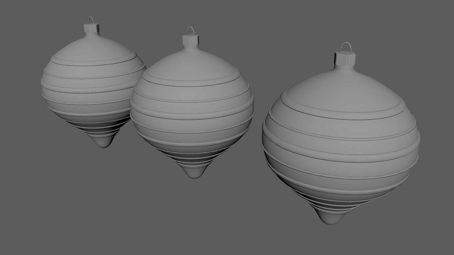 Christmas Tree Ornament Set9 - Green Orange 3D model_6