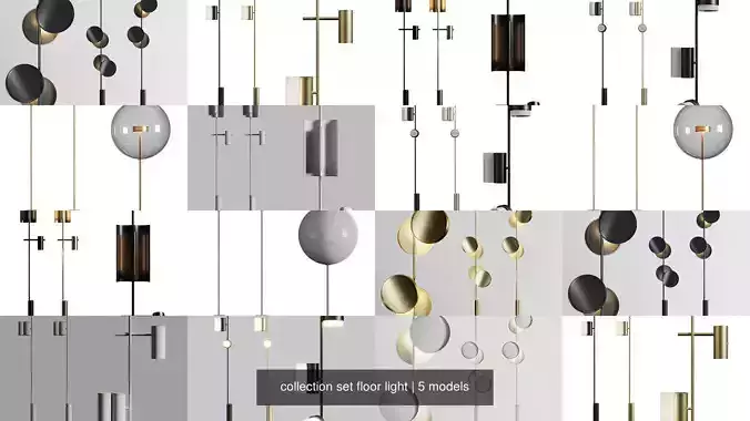 collection set floor light