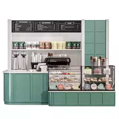 Coffee shop with desserts 222