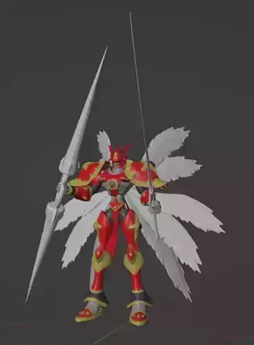 gallantmon crimson mode 3D print model
