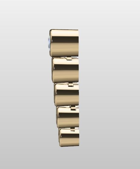 Pendant Bezel Setting Earring 3D print model_2