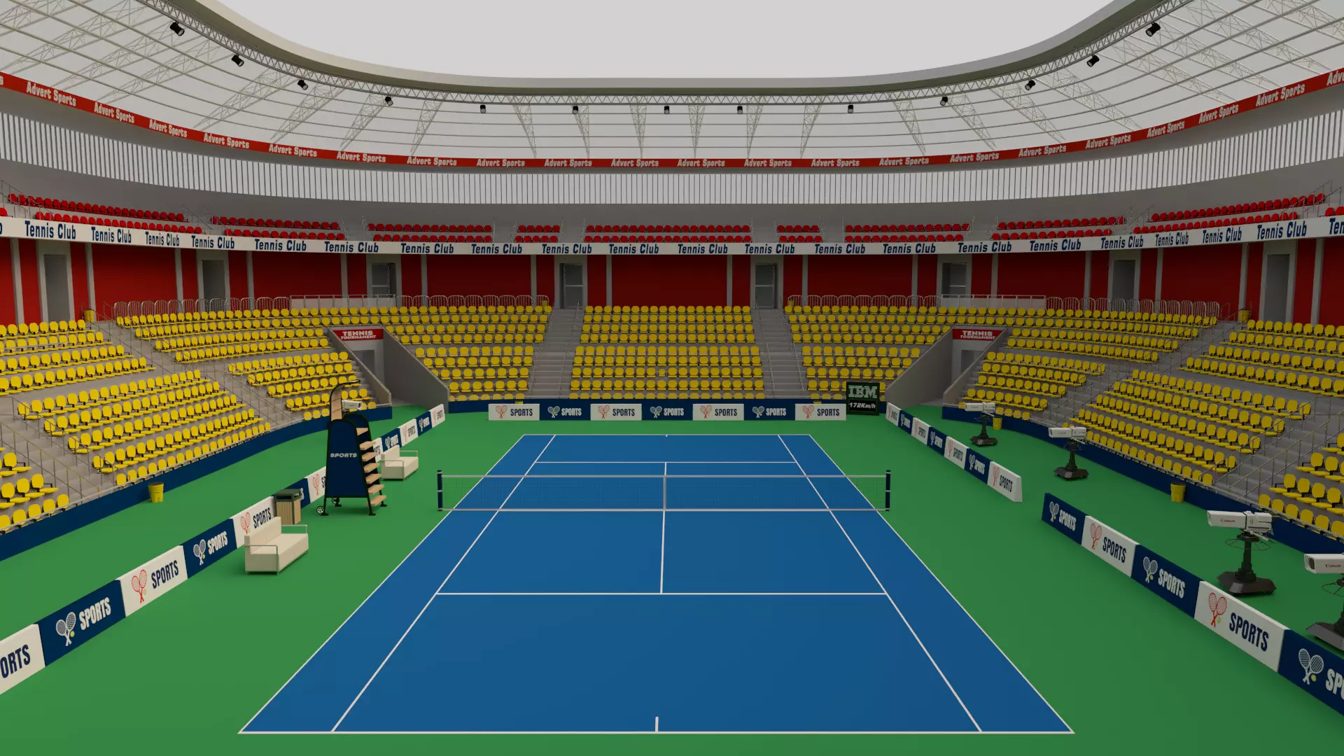 Tennis Stadium 3D model