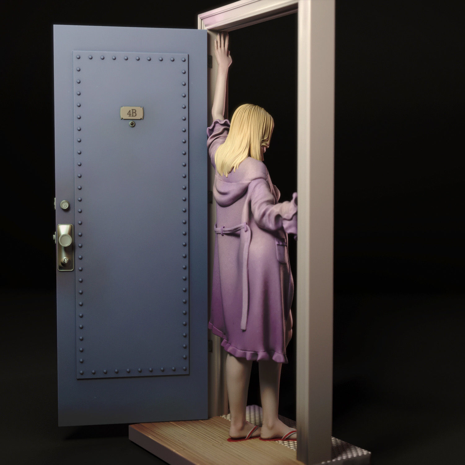 Penny Hofstadter 3D print model_2