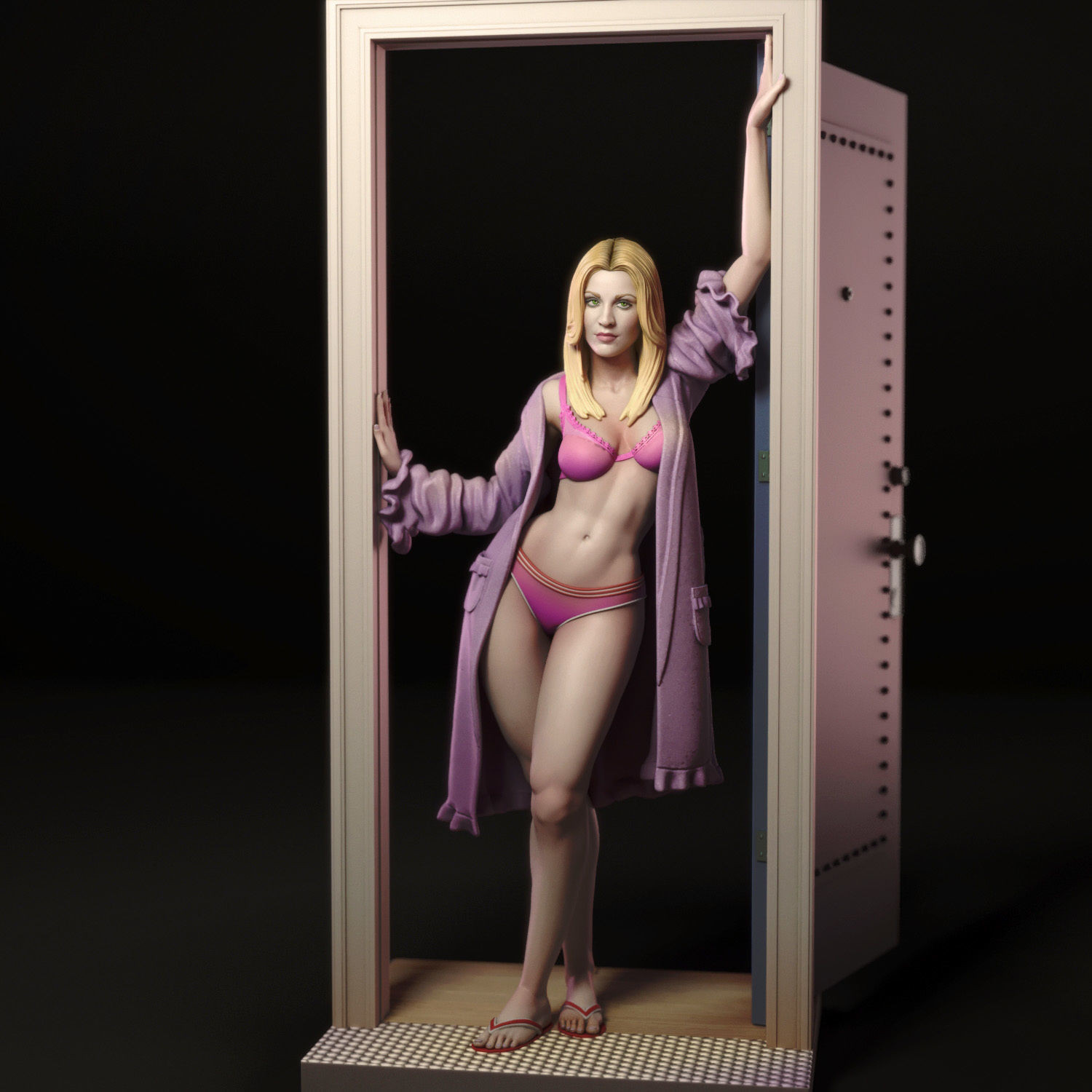 Penny Hofstadter 3D print model_11