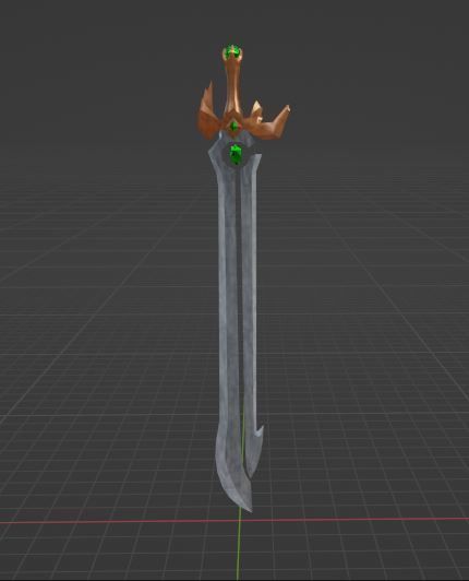 Magic Sword  -  High Poly Free low-poly 3D model_1