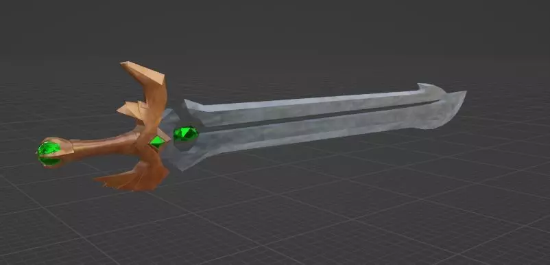 Magic Sword  -  High Poly Free low-poly 3D model_0