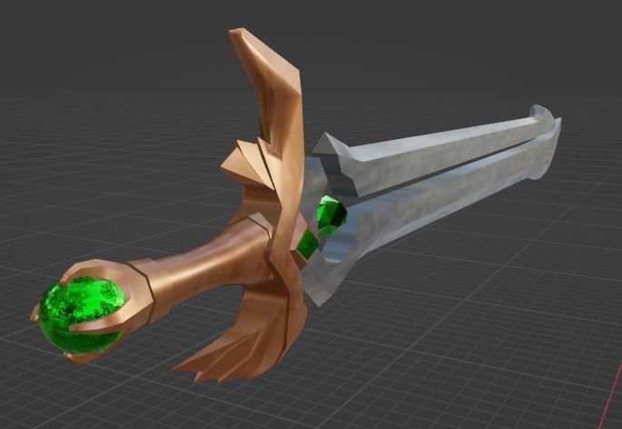 Magic Sword  -  High Poly Free low-poly 3D model_5