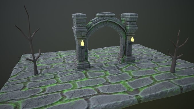 arcway Free low-poly 3D model
