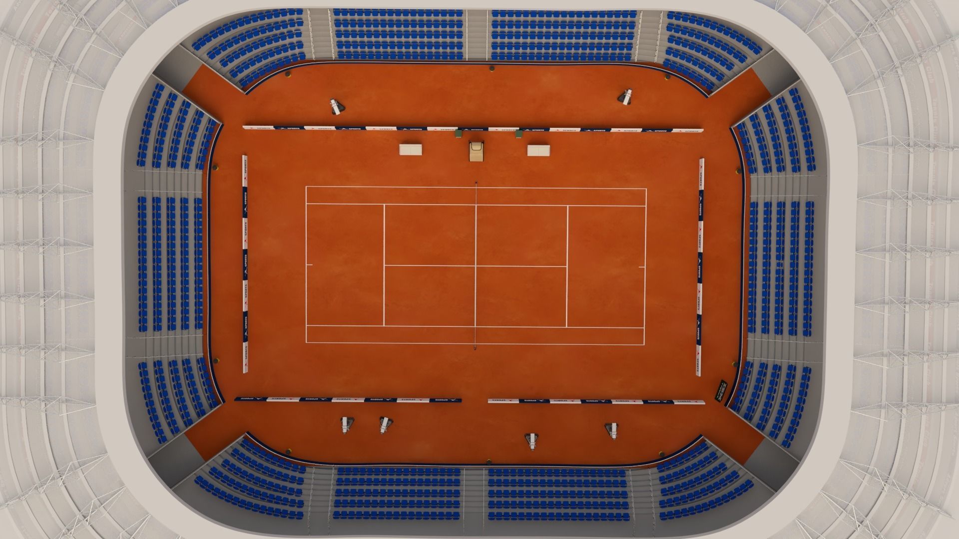 Tennis Stadium 3D model_2