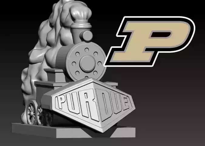PURDUE BOILERMAKERS FOOTBALL MASCOT STATUE DESTOP - 3D PRINT